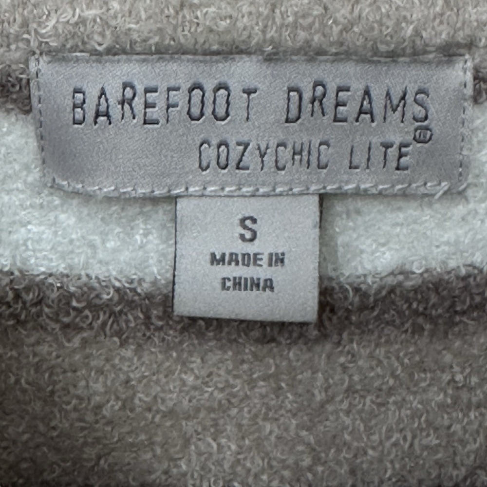 Barefoot Dreams Cozy Chic Crewneck Pullover Sweater Womens Small‎ Striped - Picture 9 of 10